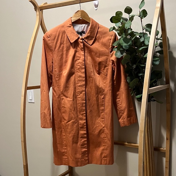 Mario Serrani Jackets & Blazers - Mario Serrani Light Orange Long Sleeve 3/4 Coat